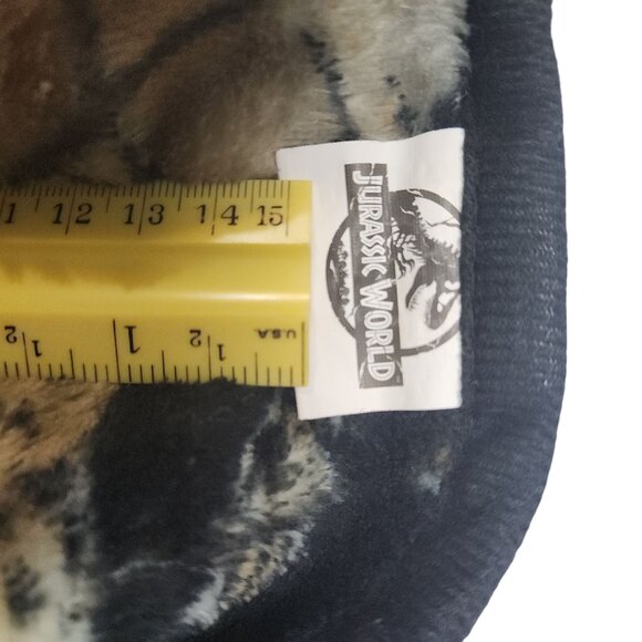 Jurassic World Dinosaur Blanket Soft Fleece Throw 46" x 66" Black & Beige - Picture 6 of 8